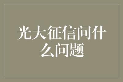 光大征信究竟在問什么？—— 深度解析企業信用調查與評估的核心維度